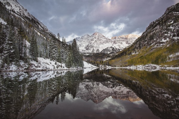 Maroon Bells full color by Sebastian Dietl